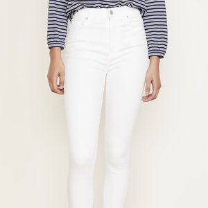 Seven 7 For All Mankind Womens White Ankle The Skinny Jeans Size 34 Waist